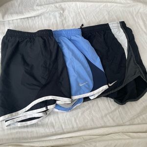 Three Pairs Nike Shorts Sz Medium